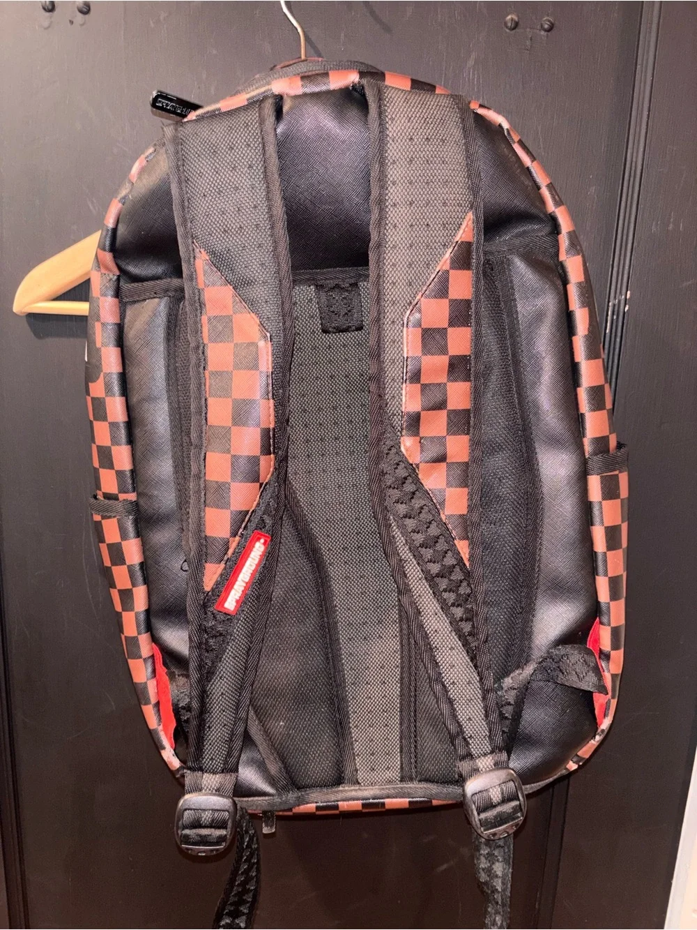 Sprayground Limited Edition Money Bear Shark Backpack Checkered